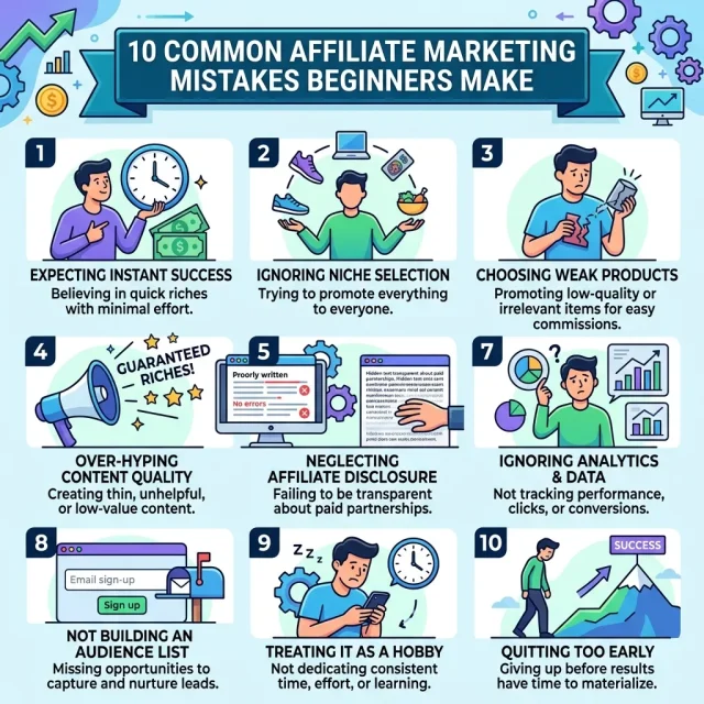 10 Affiliate Marketing Mistakes Beginners Make Affiliate Marketing Mistakes Beginners Make