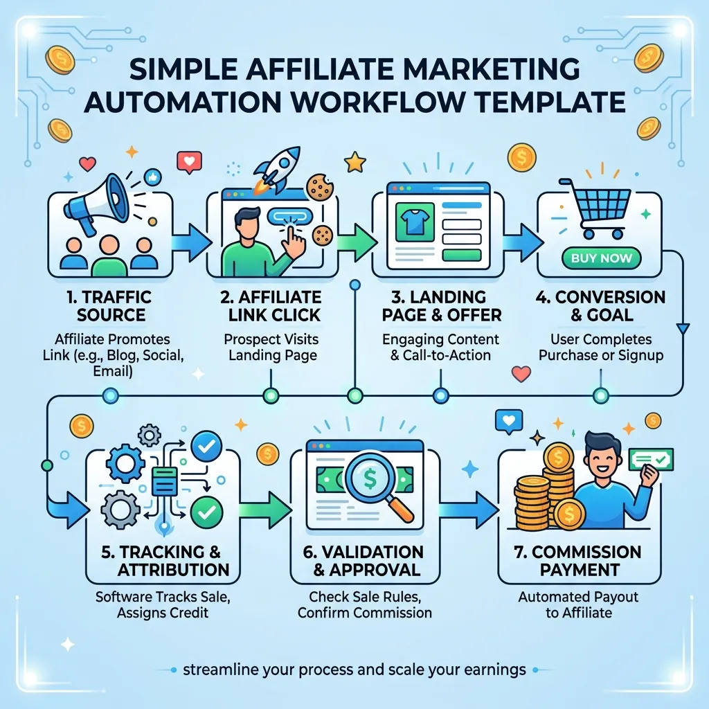 Simple Affiliate Marketing Automation Workflow 